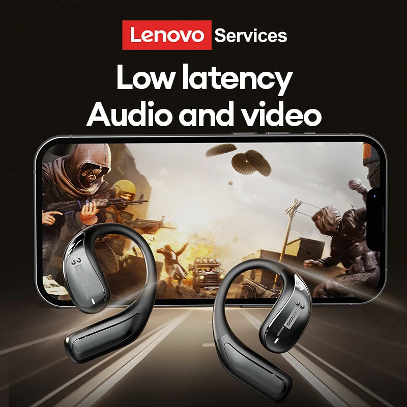 New Lenovo LE505 Wireless Bluetooth V6.0 Headphones ENC Noise Cancellation Low Latency Earbuds Long Battery Life Sport Earphones