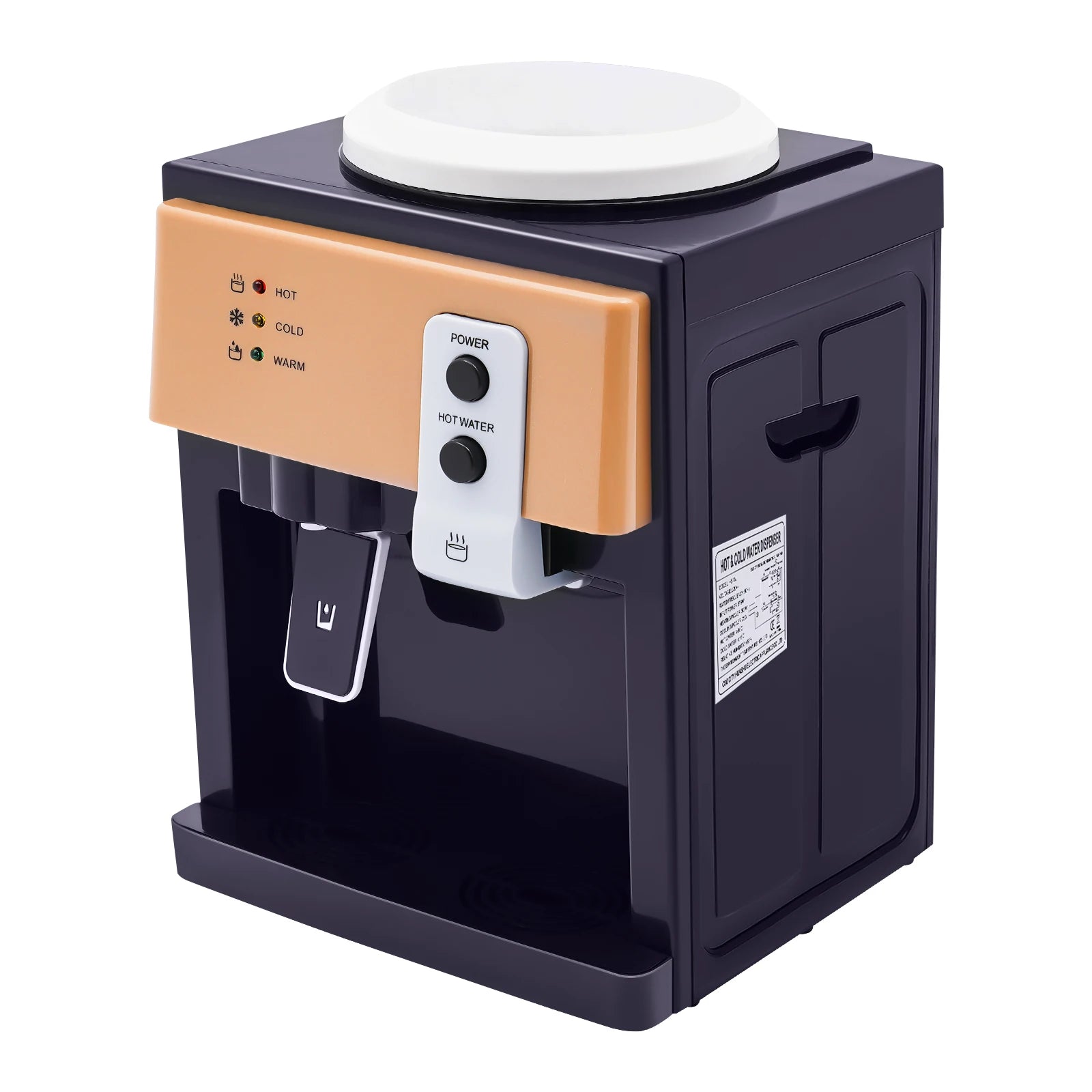 220v Hot Cold Water Dispenser Top Loading Water Cooler Dispenser Hold 3.5l/5l/10l /18.9l Countertop For Desks,coffee tables
