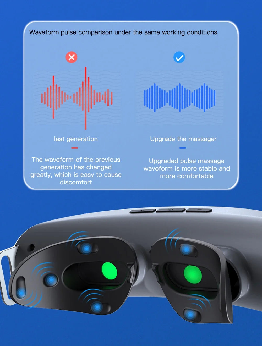 Vision recovery eye massager Green Light Vision Recovery Training Instrument Ems Acupressure Eye Protection Restore Myopia Child