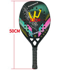 Camewin 3K Beach Tennis Racket Full Carbon Fiber Rough Surface Outdoor Sports Racket For Men Women Adult Senior Player 2024 New
