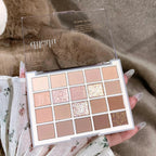 DIKALU 20-Color Korean Low Saturation Eyeshadow Tray Matte Waterproof Brown Pink Eye Shadow Palette Long-lasting Daily Makeup
