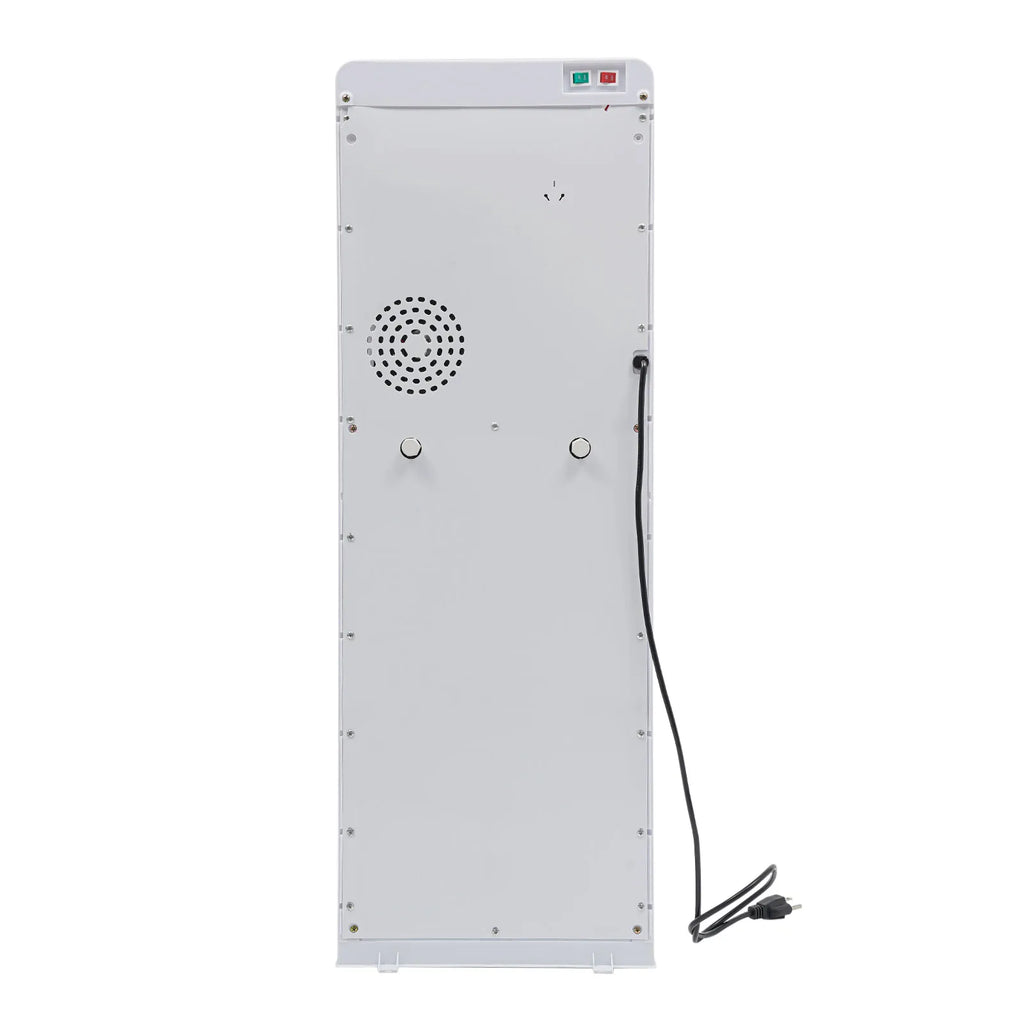 Modern White Bottom Loading Water Dispenser Hot/Cold Water Cooler Dispenser with Anti-Scalding Design for Offices Homes Gyms