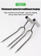 Handheld Adjustable Gardening Two Teeth Fork Stainless steel multifunction Gardening Spade Fork