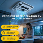 Sunster 12V/24V Fast Cooling Roof Air Conditioner Electric Cool RV Rooftop Parking for Truck Camper Van Caravans Motor home
