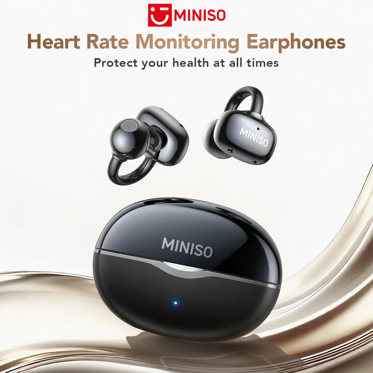 MINISO MS503 Wireless Bluetooth Earbuds AI Translation Earphones Outdoor Sports Headphones Clear Sound Headset Soft Comfortable