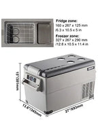 VEVOR 15L-55L portable small refrigerator car refrigerator car truck mini cooler, suitable for driving, traveling, and home use