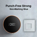 Automatic Foaming Soap Dispenser - Touchless Wall Mount, LED Temp Display, USB Rechargeable for Bathroom, Kitchen&Commercial Use