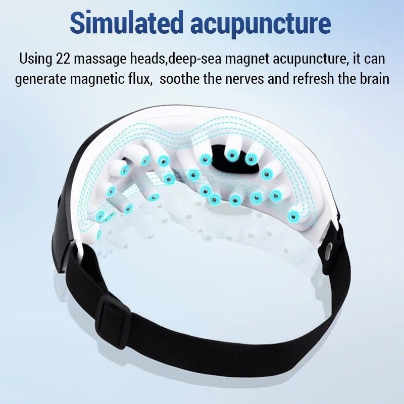 Eye Massager 9 Modes Magnetic Therapy Vibrator Smart Eye Massage Instrument Removal Relieves Fatigue Eyeball Massage Health Care