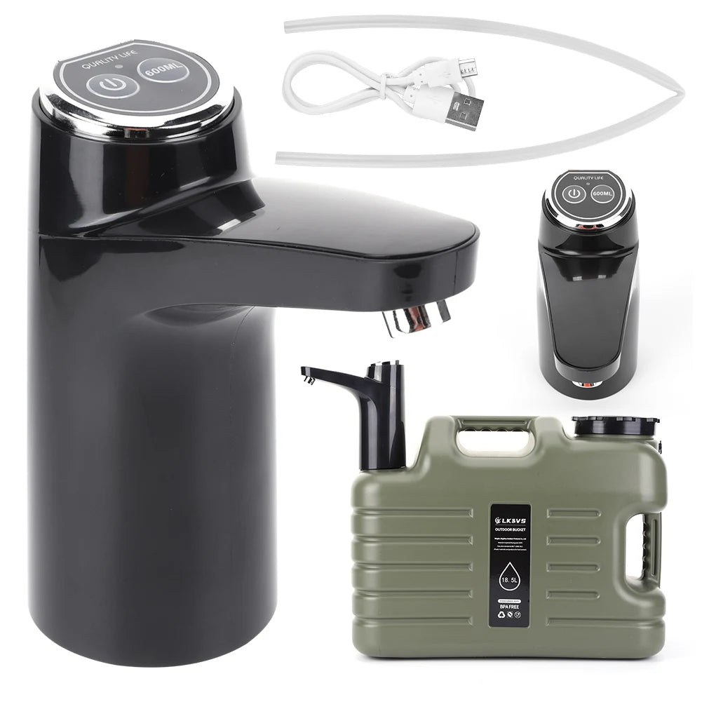 Automatic Electric Water Dispenser USB Barreled Water Pump Water Bottle Gallon Drinking Bottle Switch Water Treatment Appliances Secondary image