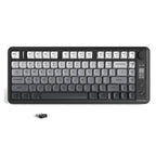 ATTACK SHARK M75 Wireless Membrane Gaming Keyboard with Knob&OLED Display Bluetooth/2.4Ghz Rainbow Backlit Gradient PBT Keycaps