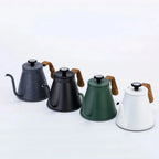 Stainless Hand Drip Coffee Maker with Thermometer Goose Beak Kettles Teapot Gooseneck Kettle Coffee Pot