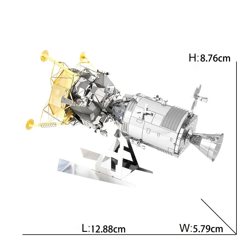 Space Exploration 3D Metal Puzzle Shuttle Hubble Space Telescope Mars Rover Model Toy for Kids Creative Jigsaw Puzzle Gift Toys