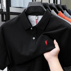 100% pure cotton short sleeved polo shirt high-end luxury brand fashion Paul Pony embroidery golf men's business casual T-shirt