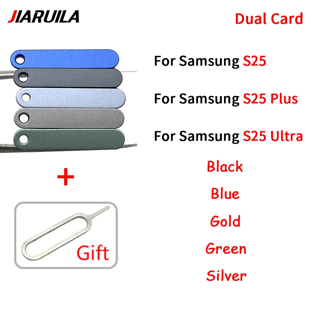 10Pcs mix color SIM SD Dual Card Phone Card Tray Holder Adapter For Samsung S23 S24 S25 Plus S23 Ultra Sim Card Drawer Slot Tray