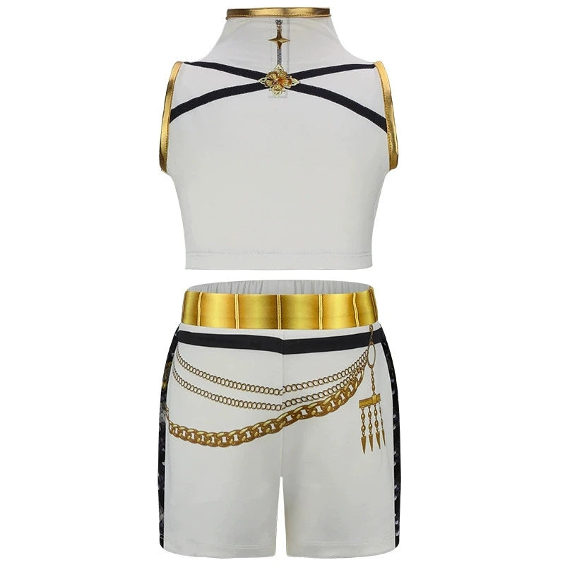 4 5 6 7 8 9 10 11 12 Years K-POP Girls Clothing Sets Cosplay 3Pcs Girls Suits Korean Version Birthday Party Costume Kids Clothes