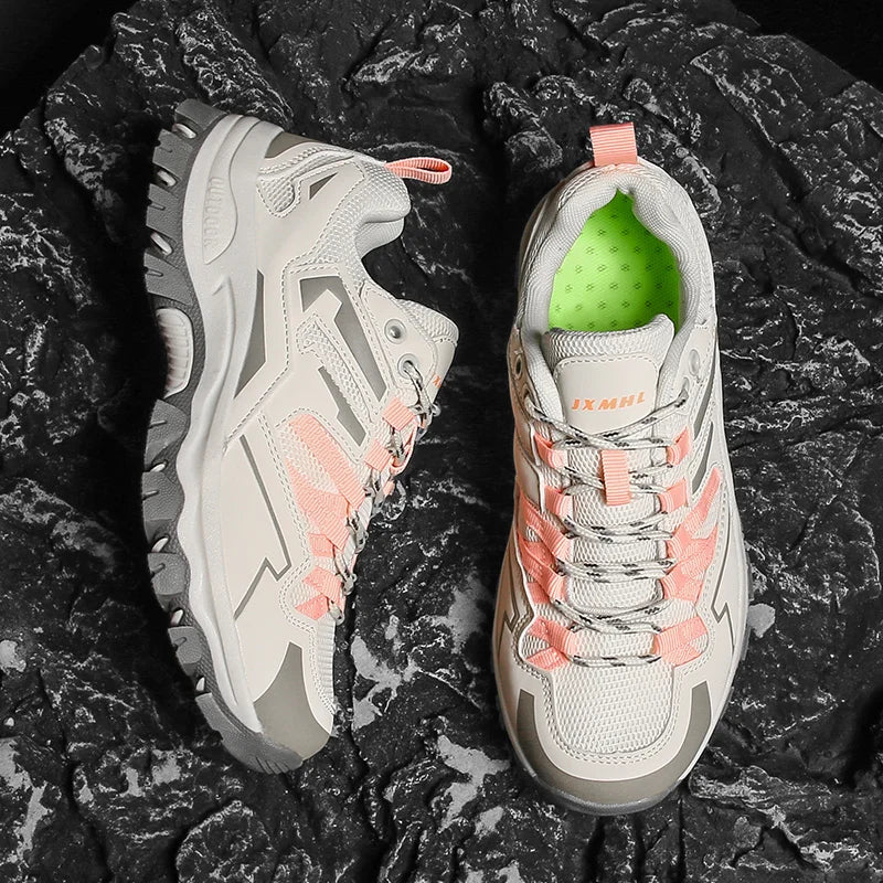 2025 Hiking Shoes Men Women Mesh Sneakers Breathable Fashion Mountain Shoes Boy Spring Autumn Summer Work Shoes Outdoor Trekking