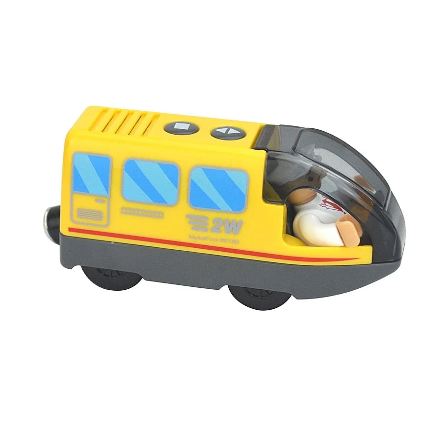 Locomotive Magnetic Car Electric Train Toys Fit All Brand Biro Wooden Diecast Slot Train Track Railway Educational Toys For Kids