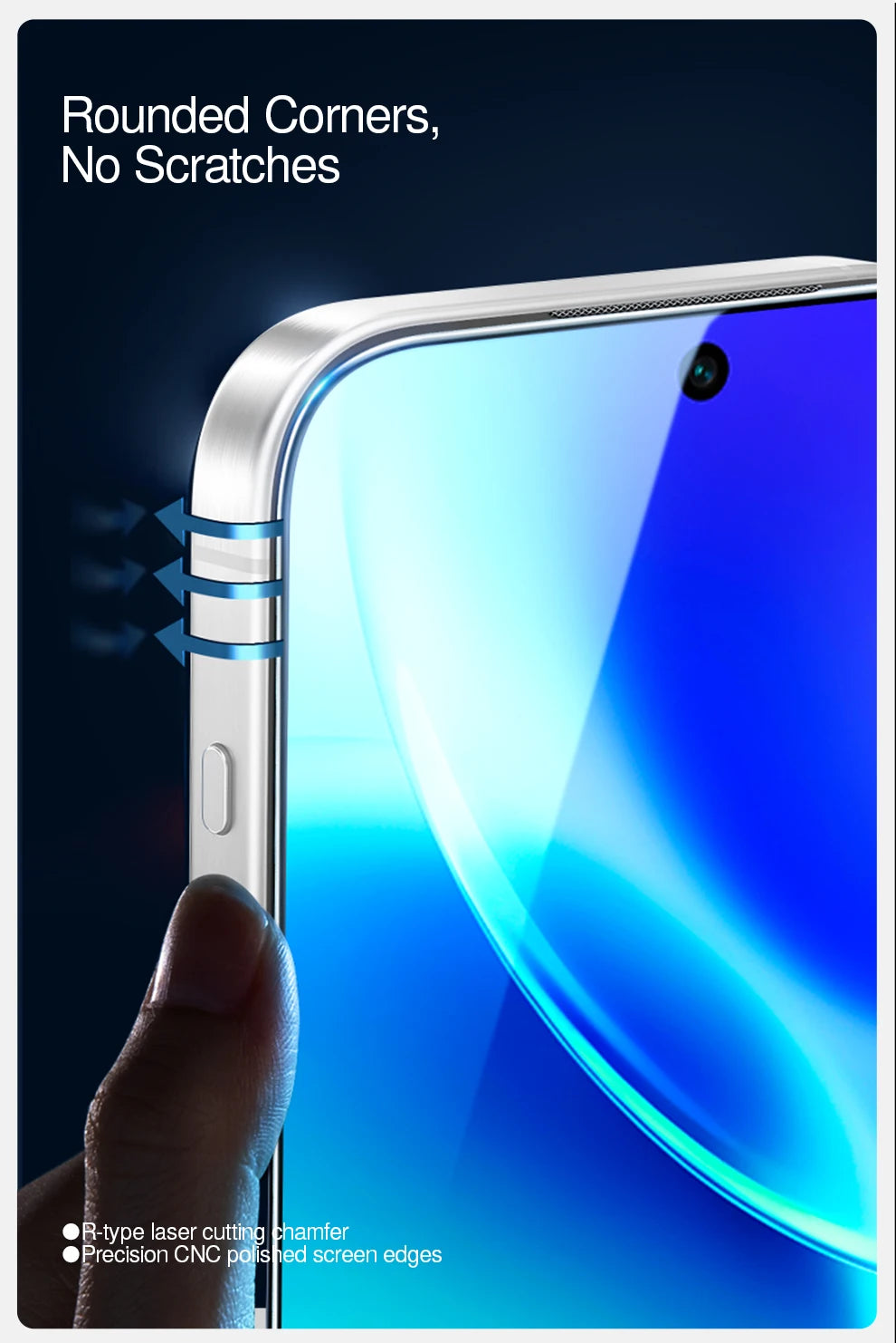 SmartDevil 2PCS Screen Protector for Vivo X200 Pro Mini X300 HD Anti-blue Light Tempered Glass Non-full Cover Anti-fingerprint