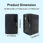 Herdio 3.5'' 2PCS Passive Outdoor Speakers Wired Waterproof 200W 3 Way Premium Mountable Wall Mount Speakers With Superior Sound