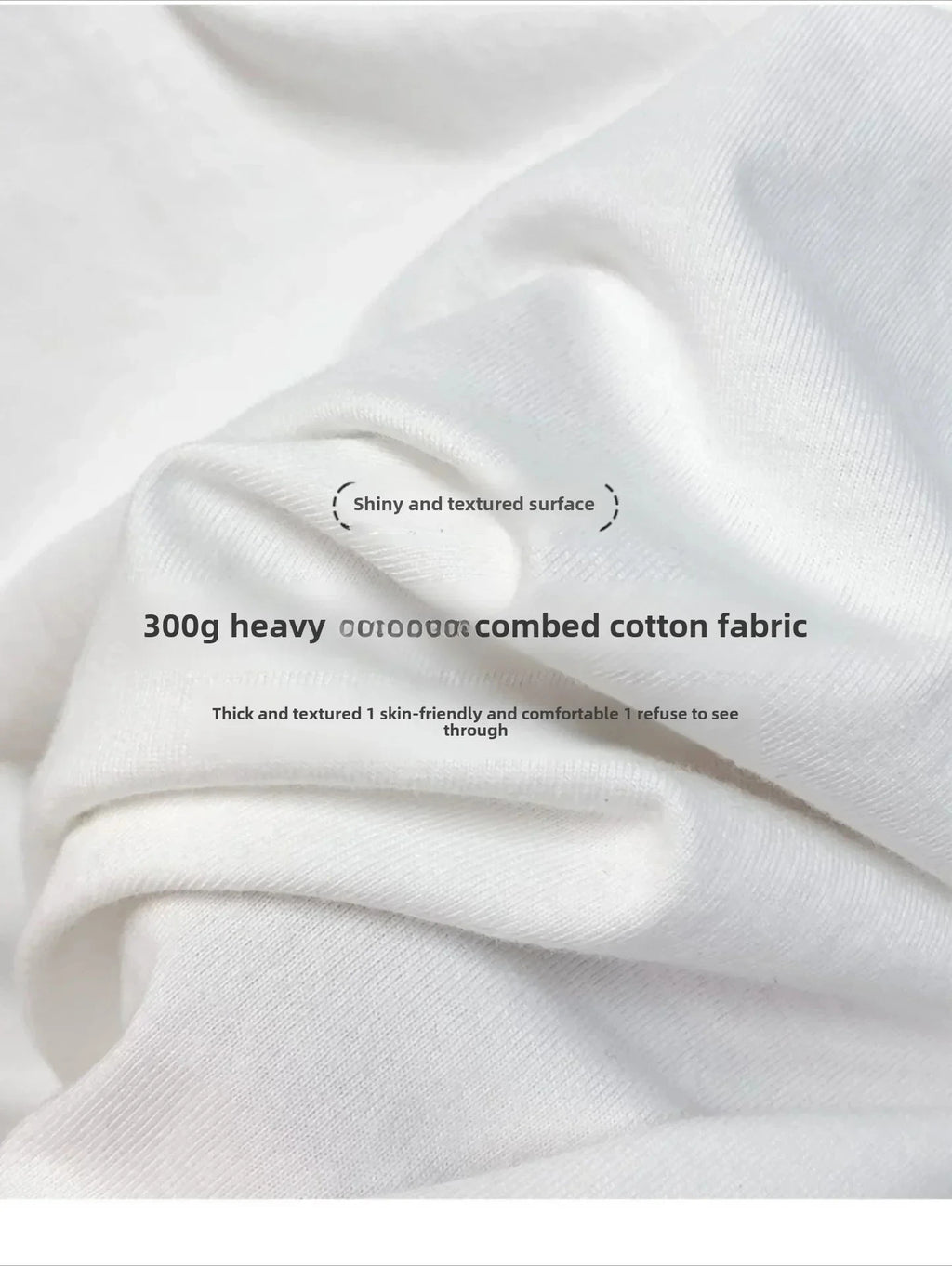 Summer Cotton Heavy Duty 300grams American Pure Cotton Short Sleeves T-shirt Men Casual Base Top Oversized T Shirt
