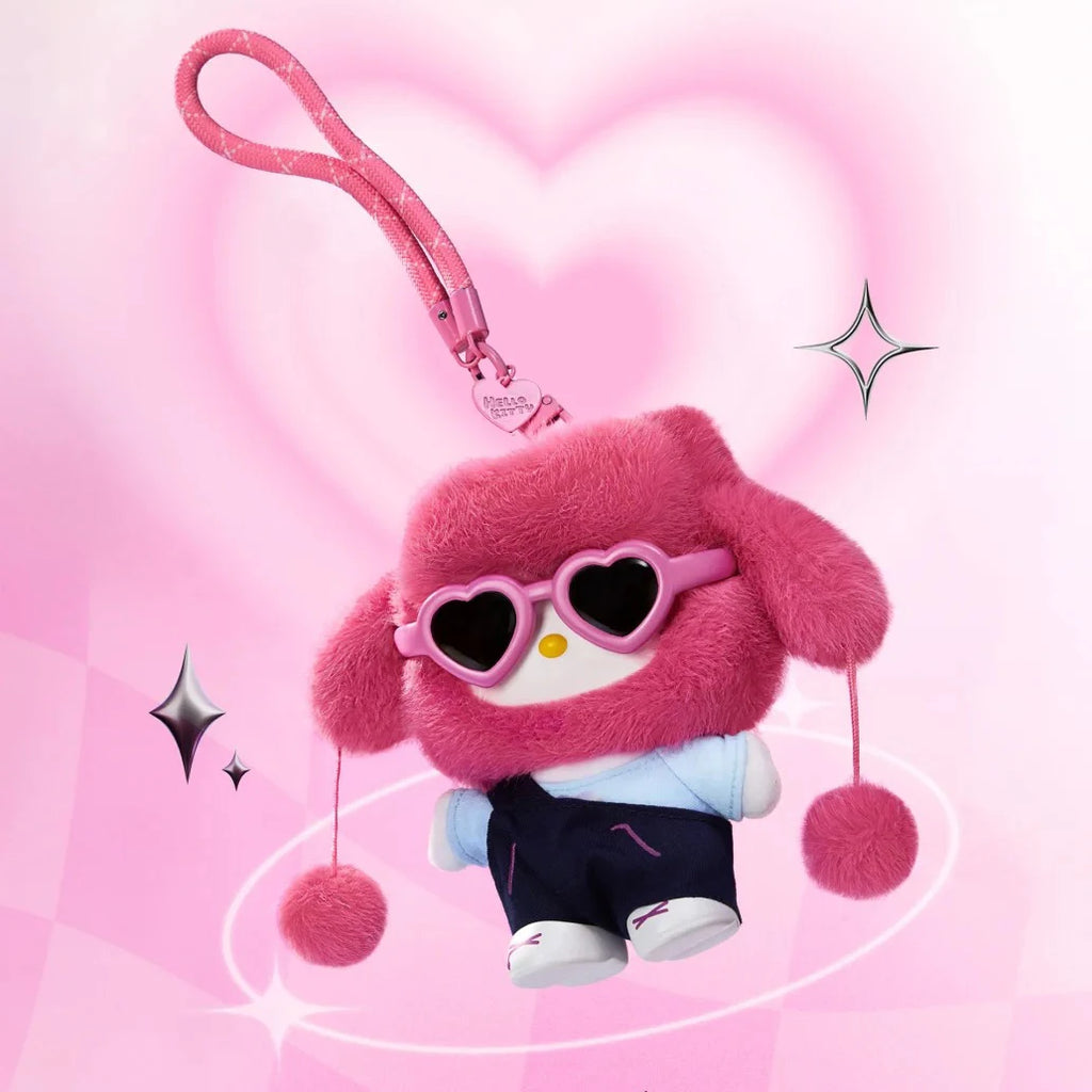 Genuine Hello-Kitty Pop Star Velvet Pendant Series Vinyl Doll Blind Box Trendy Kawaii Surprise Gift Lovely Trendy Blind Box Toys
