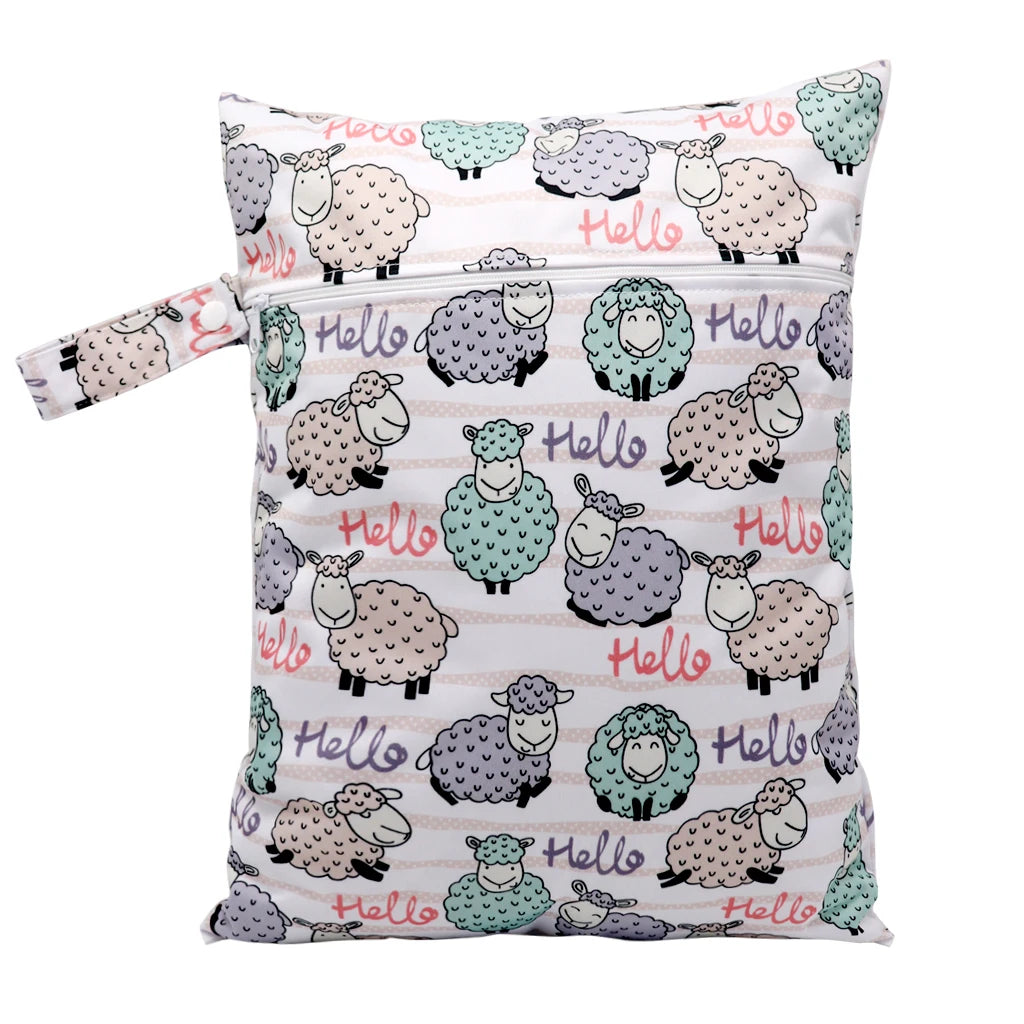 Waterproof Wet Bag Diper Bags Mummy Baby Maternity Packs Washable Zipper Diaper Caddy Organizer Dry Bag Travel Nappy Bag 30x40cm
