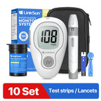 LinkSun Blood Glucose Meter G-425-3 Glucometer No Code for Diabetes Test 10/50/100pcs Strips Lancets Medical Blood Sugar mg/mmol