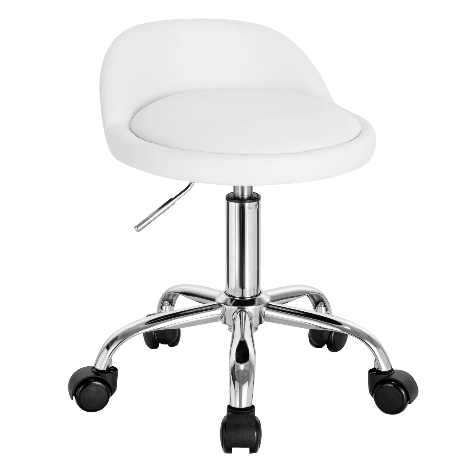 WOLTU Swivel Office Stool with Wheels Height Adjustable Computer Chair With Low Backrest Work  Roller Rocker Dressing Stool Secondary image