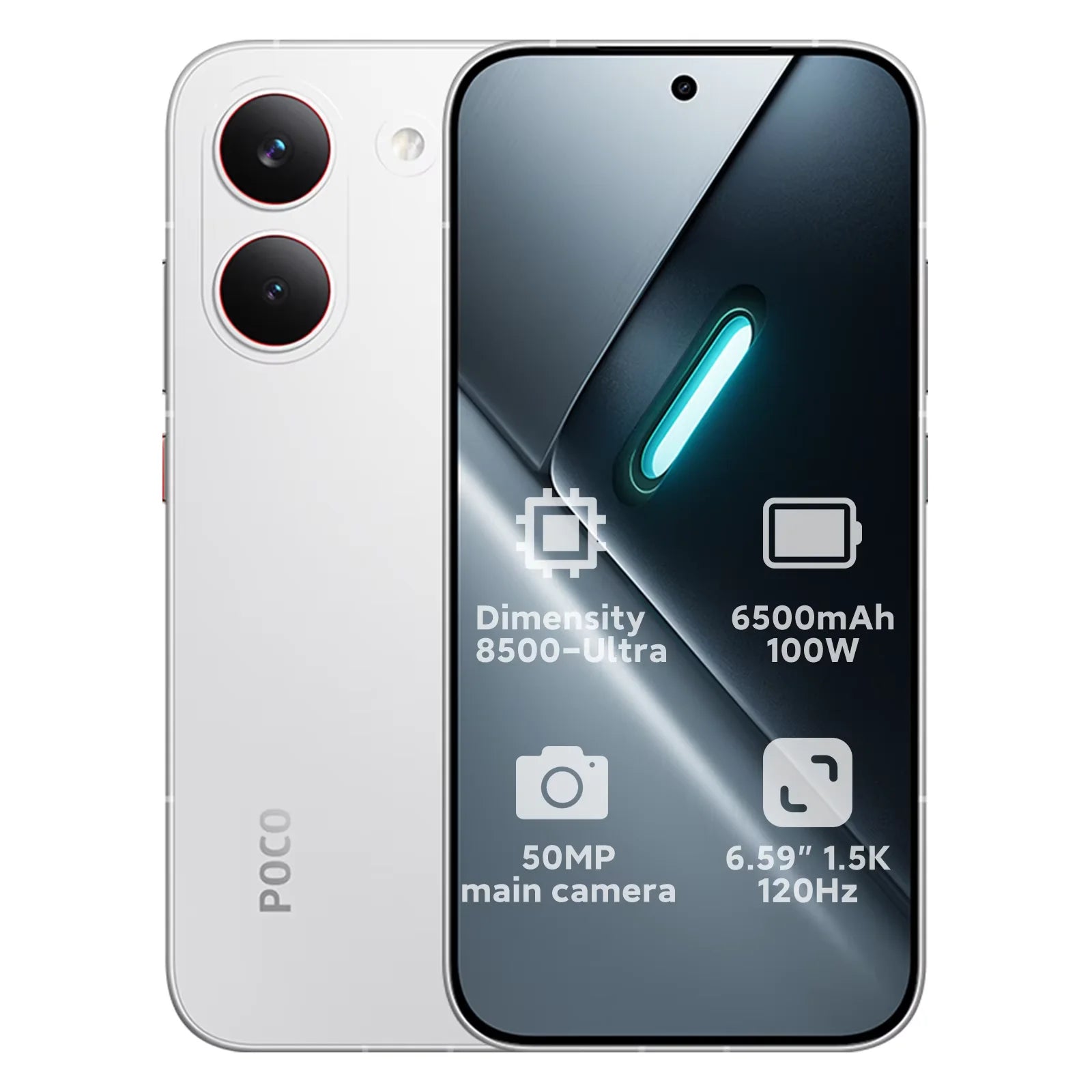 Global Version POCO X8 Pro Dimensity 8500-Ultra Processor Smartphone 6.59" 1.5K 120Hz Display 6500mAh(typ)  100W HyperCharge