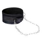 Thicken Weight Lifting Belt With Chain Dipping For Pull Up Carrying Fitness Back Muscle Strength Training