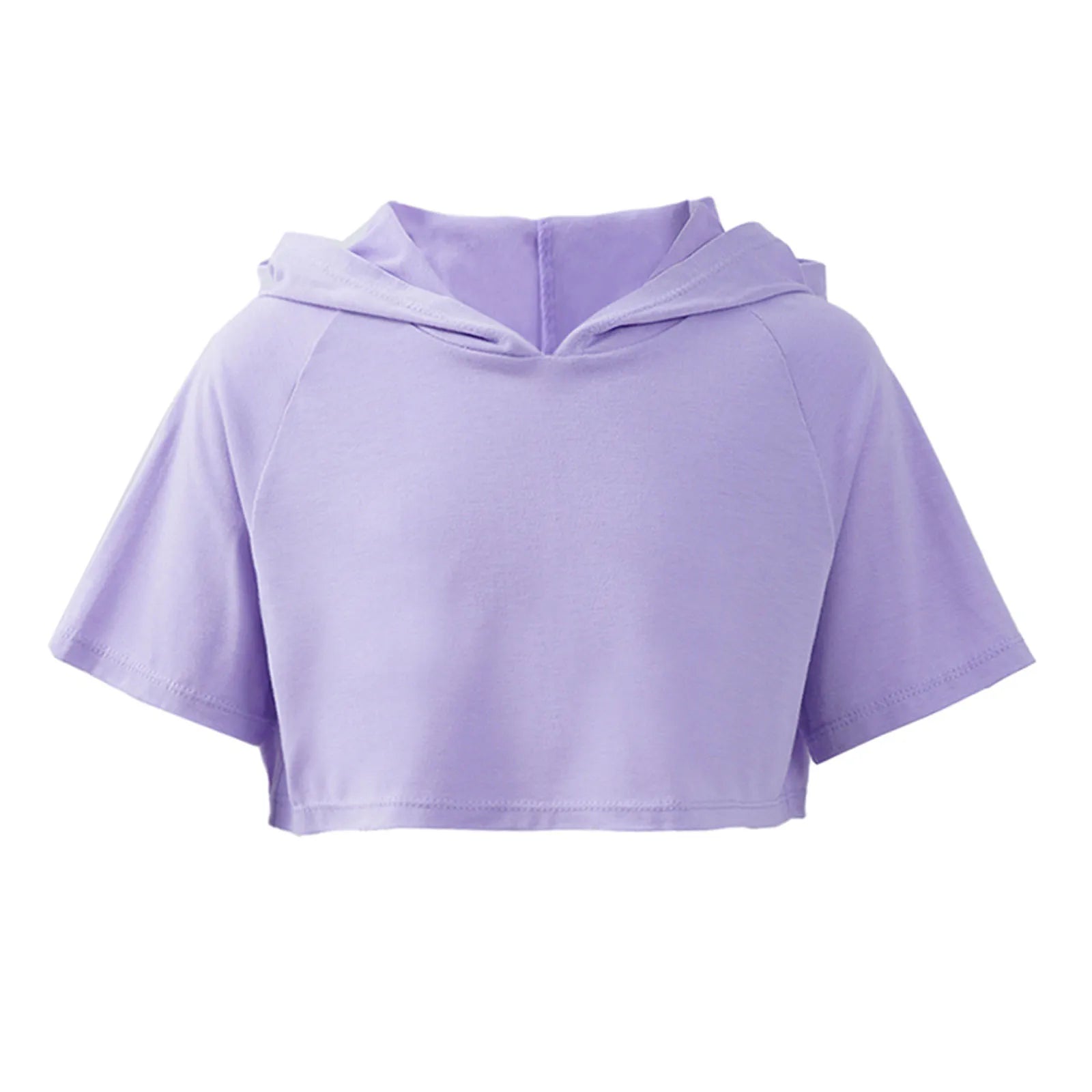 3Pcs Girls Sports Set Vest+Hooded Crop Top+Shorts Sportswear Set for Child Dance Yoga Running Cycling Workout Costume Activewear