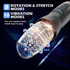 Telescopic Rotation Male Masturbator Cup Vagina 7 Thrusting Masturbation Cup Sex Toys for Men Automatic Piston Mastubator