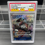 DIY OPCG Rating Card Collection Card 2023 ONE MONKEY D. LUFFY OPO5-MANGA ALT.ART Copy 10Points Rating Card Anime Game Gift