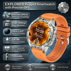 Smart Watch for Men GPS Offline Maps 2G ROM 10ATM Waterproof Heart Rate Diving Skiing Hiking Rugged Durable Smartwatch Men Women