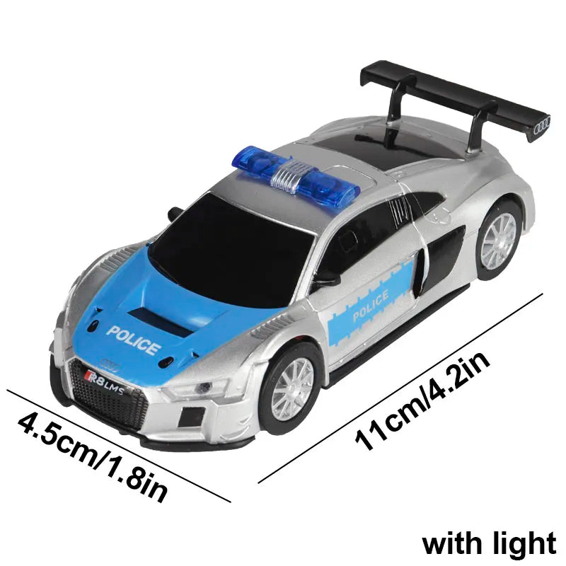 Analog Slot Car Racing R8 Police 1 43 Set Electric Coche Gift Kids For Scalextric Compact Go Ninco Scx Cars Toy