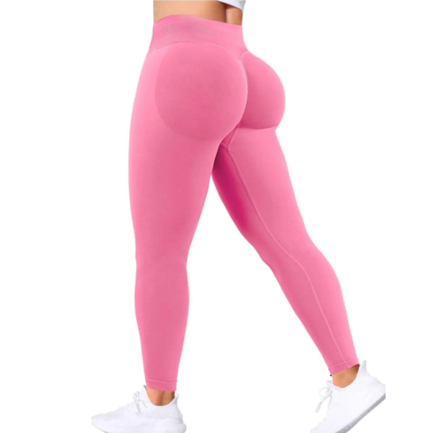 Gym Seamless Women Solid Waist Yoga Pants Three-section Waist Sexy Hip-lifting Tight Sports Pants Fitness Exercise Yoga Pants Secondary image