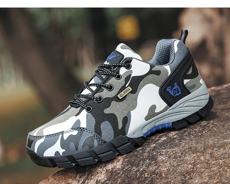 Men Casual Shoes Summer Outdoor Sneakers Women Footwear Trainer Camouflage Shoe Anti Slip Wear-Resistant Hiking Footwear