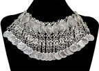 Multi-style Vintage Coin Choker Necklace for Women Boho Afghan Ethnic Gypsy Native Tribal Dress Turkish Pakistan Indian Jewelry