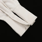 FANTOYE Sexy Deep V-Neck Long Sleeve Shoulder Pads Women 2 Piece Sets Beige Single Breasted Tops Short Pants Winter Lady Outfits