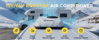 Sunster 12V/24V Fast Cooling Roof Air Conditioner Electric Cool RV Rooftop Parking for Truck Camper Van Caravans Motor home