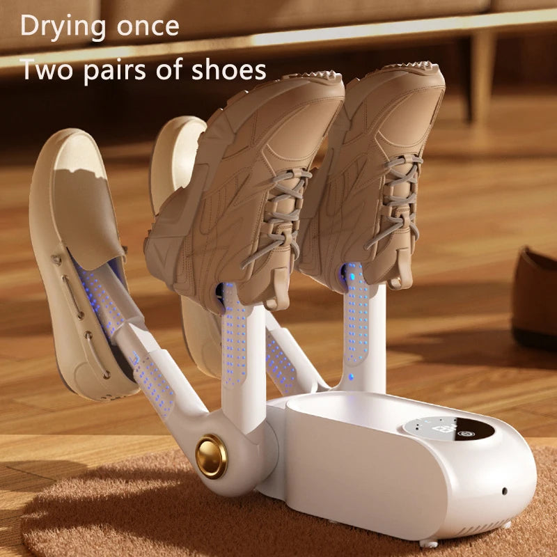 220V Shoe Dryer Electric Timing Dryer Retractable Fast Drying UV Sterilization Household Travel Foldable Shoes Boot Socks Gloves