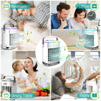 Mobile Home Cooler Fan Mini Multi-use USB Air Cooler Mist Humidifier High Speed Wind