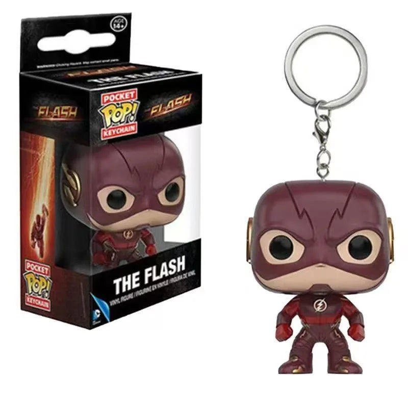 Funko Pop Iron Man Spider-Man Black Panther Captain America Toy Pendant Peripheral Keychain Boy Birthday Gift Christmas Gift