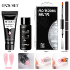 24PCS/Set 20ml Poly Naili Extension Gel  Kit Mini UV Lamp Sealer With Base Top Coat Professional Poly UVNail Gel Kit Starter Kit