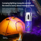 2500V Solar Powered Mosquito Killer Solar Charging Outdoor Camping Mosquito Lamp 3-Level Timing Control Mosquito Terminator