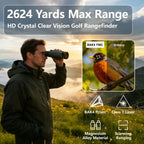 BOSHIWEI 10x42 HD Binoculars with Laser Rangefinder IPX7 Waterproof Ergonomic Design for Long Time Outdoor Viewing and Measuring