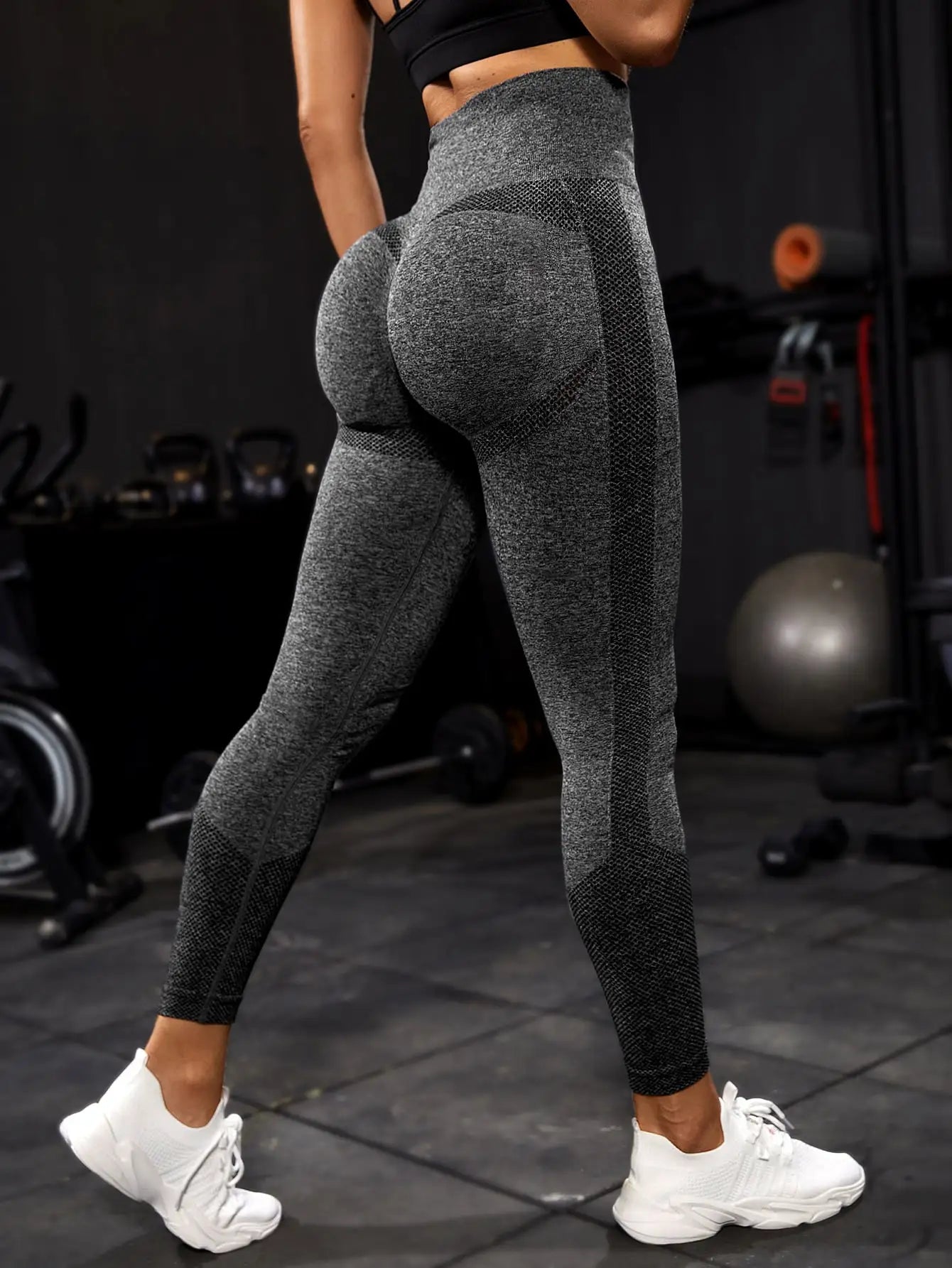 Women Seamless Yoga Leggings High Waist Push Up Tights For Gym Workout Running Fitness Daily Wear