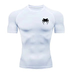 Men Compression Shirt Short Long Sleeve Quick Dry | All Season Workout Top for Gym Running Fitness UV Protection