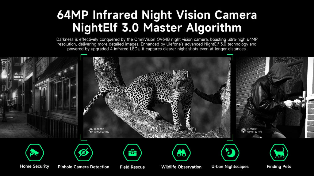 【2025 New】Ulefone Armor 33 Pro 5G Rugged Phone Smartphone Android 14 32GB+512GB 25500mAh Night Camera 64MP NFC Loud Speaker
