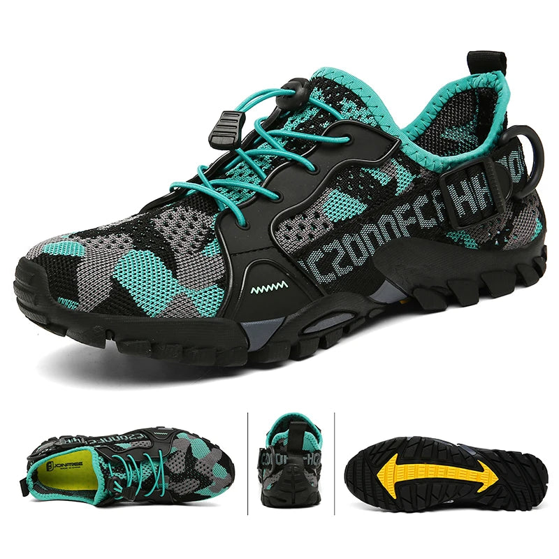 2023 Summer Men Women Trekking Hiking Shoes Summer Mesh Breathable Men Sneakers Outdoor Trail Climbing Sports Shoes Size 36-47 Main image
